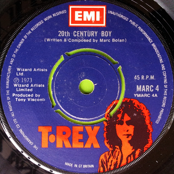 T. Rex 20th Century Boy UK side 1
