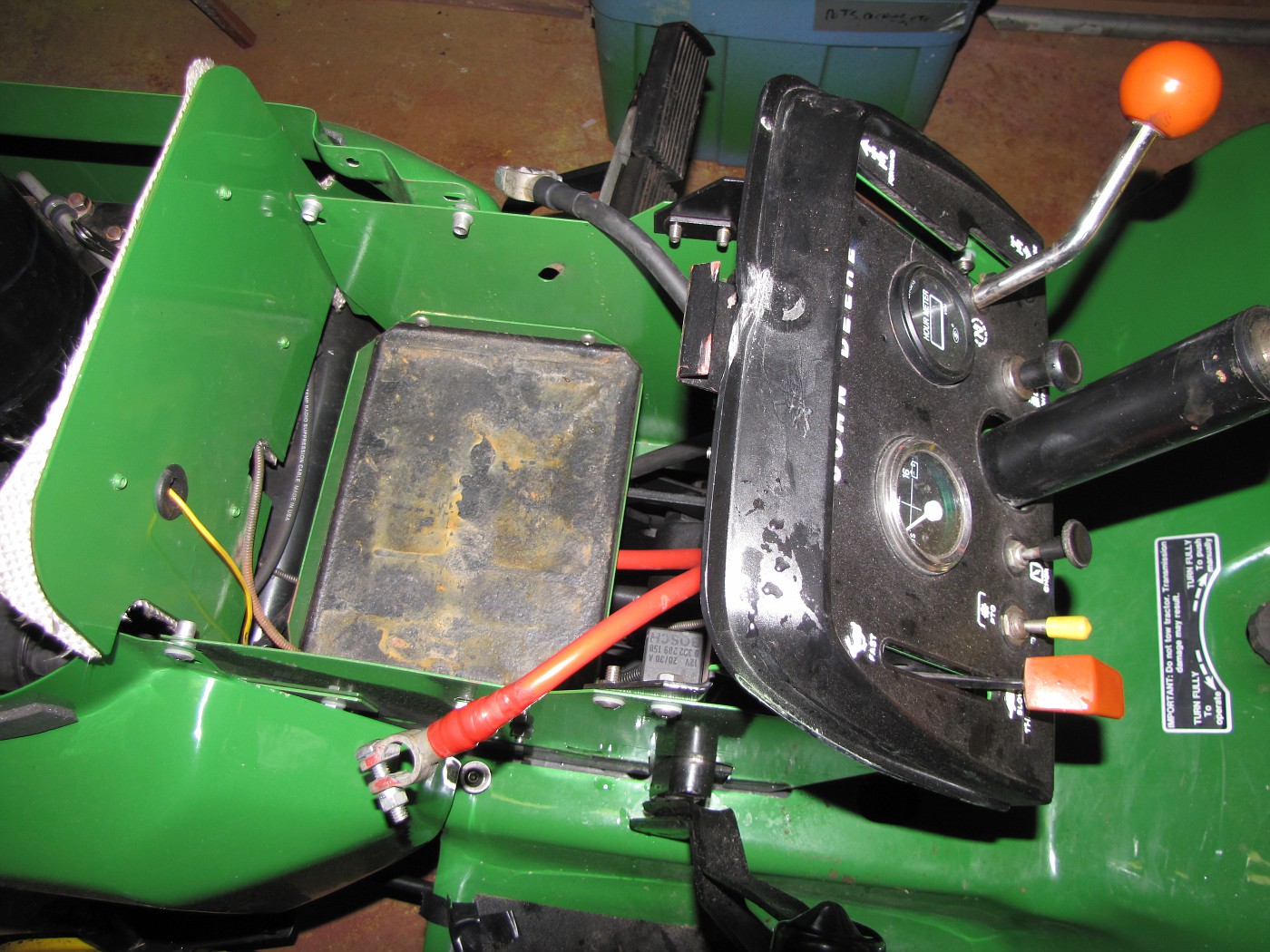 John Deere 317 hydraulic steering conversion. album | BobK | Fotki.com